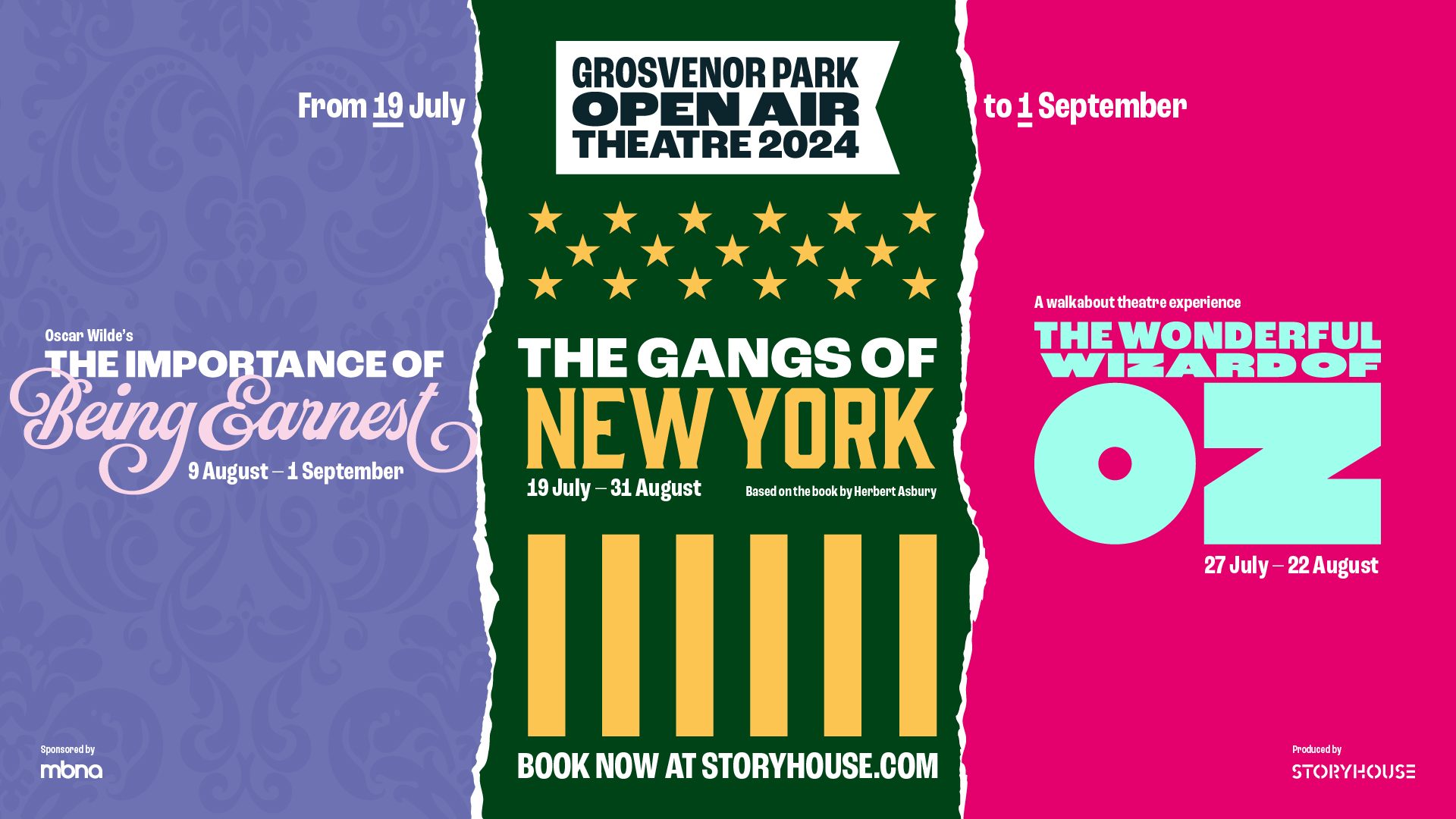Grosvenor Park Open Air Theatre 2024 shows