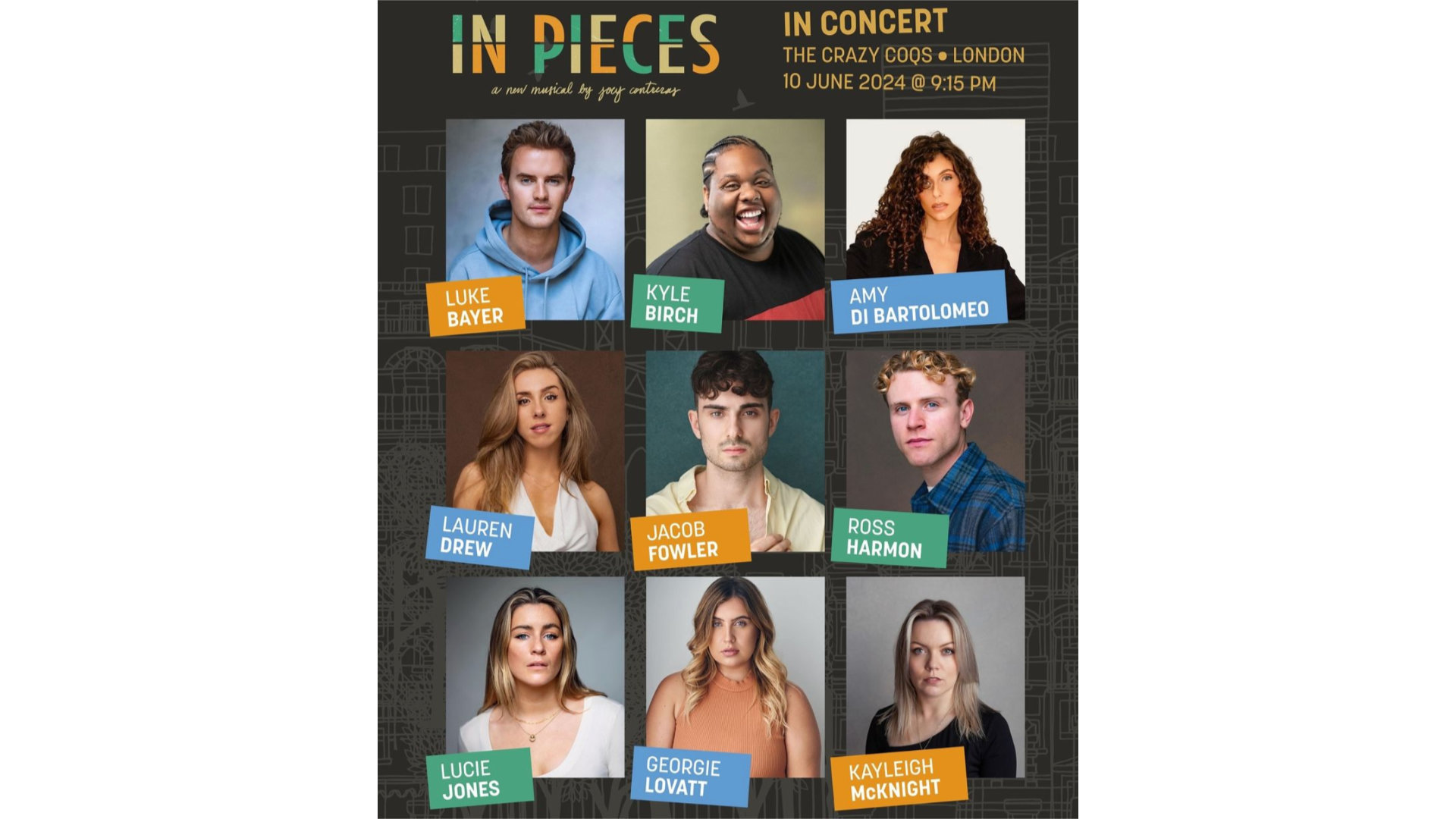 In Pieces concert poster