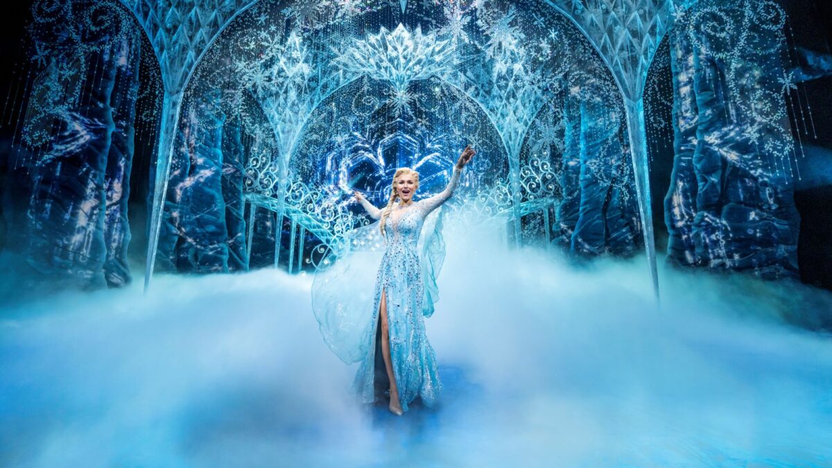 Samantha Barks as Elsa in Frozen in the West End