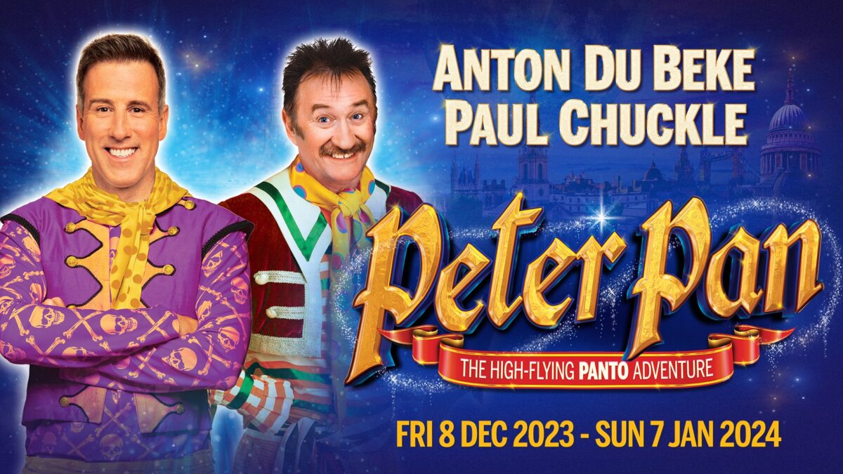 Woking New Victoria Theatre's Peter Pan 2023 panto with Anton Du Beke and Paul Chuckle