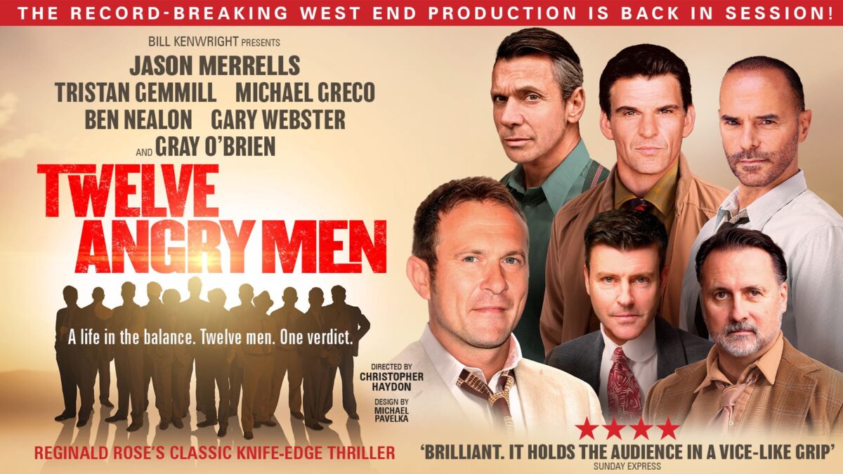 Twelve Angry Men tour 2024 poster
