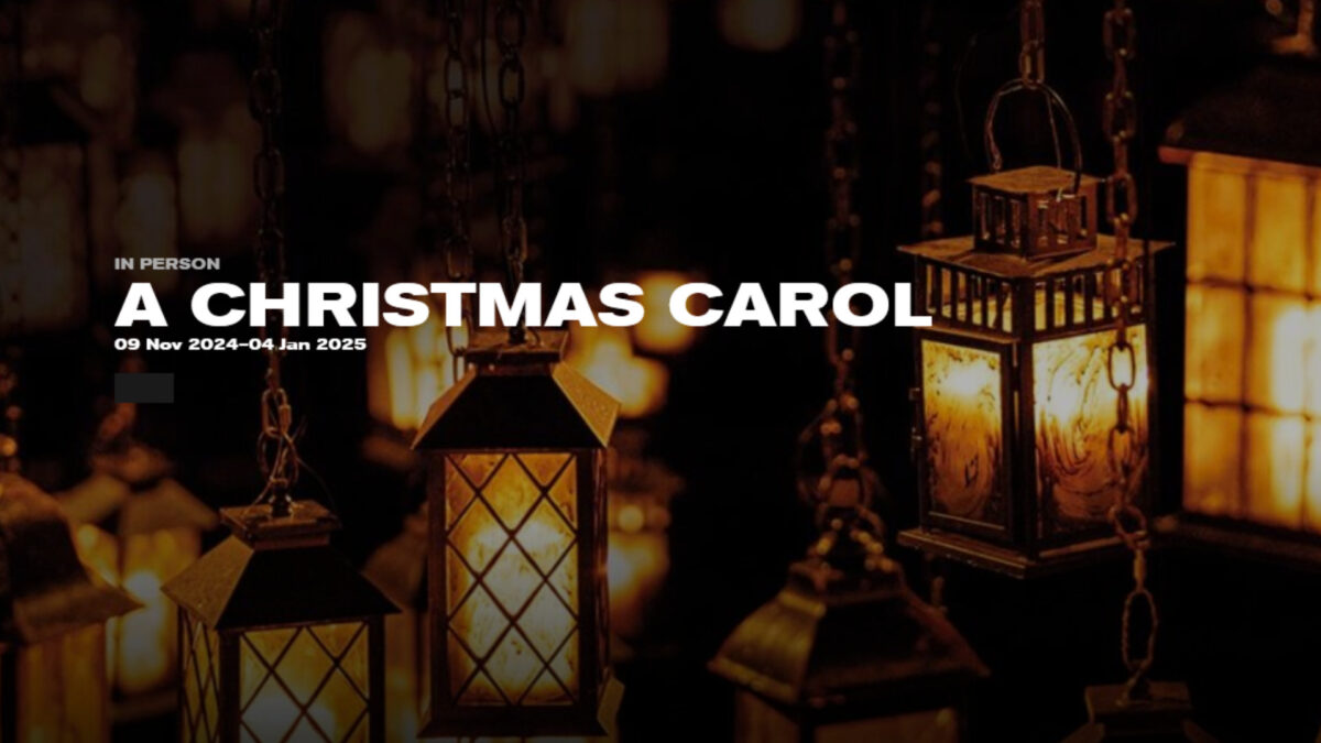 A Christmas Carol Old Vic poster
