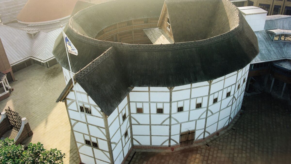 Shakespeare's Globe pictured from above