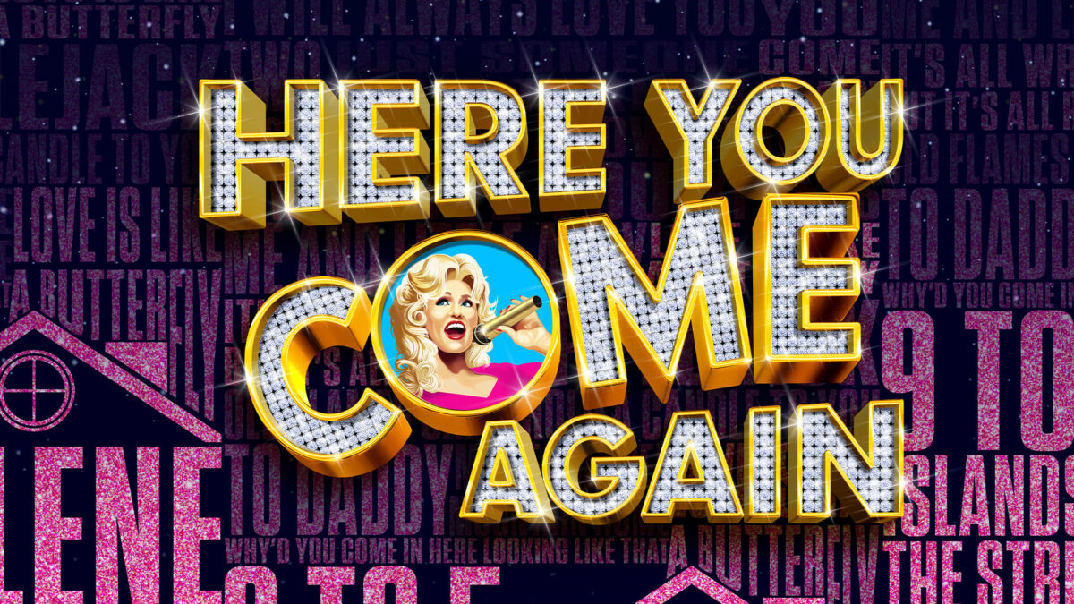 Here You Come Again musical tour poster