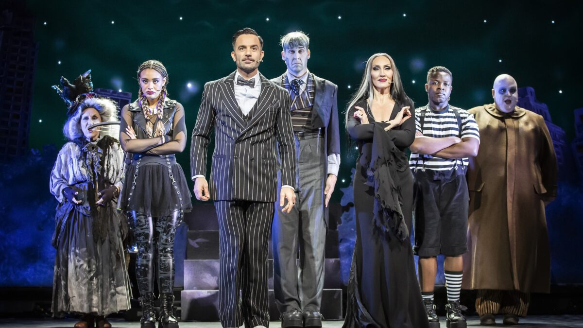 The cast of The Addams Family live in concert