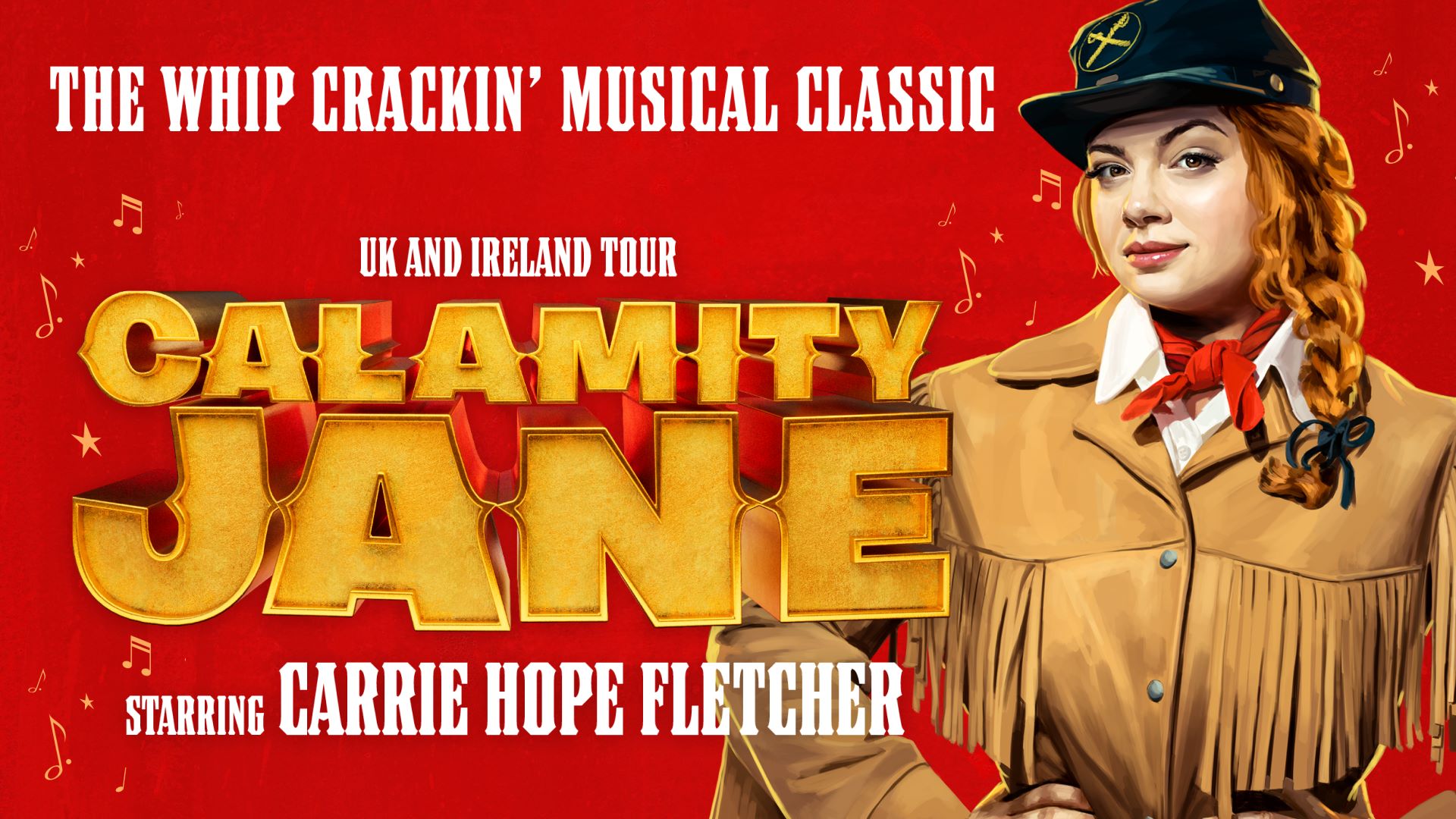 Calamity Jane tour poster starring Carrie Hope Fletcher